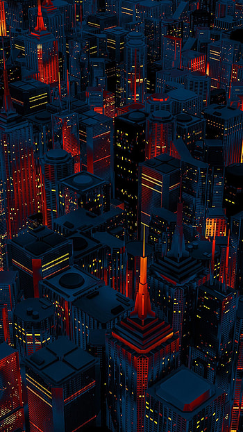 Artistic Building Pixel Art , Red Pixel Art HD phone wallpaper