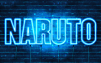 Happy Birtay Naruto, , blue neon lights, Naruto name, creative, Naruto Happy Birtay, Naruto Birtay, popular japanese male names, with Naruto name, Naruto HD wallpaper