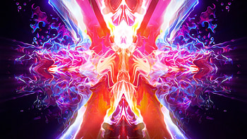 Burning, waves, abstract, flame HD wallpaper