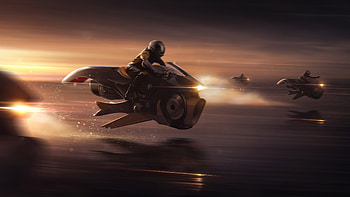 Scifi Bikes , scifi, artist, artwork, digital-art HD wallpaper