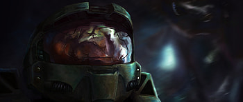 Preview halo, warrior, armor, art, helmet HD wallpaper