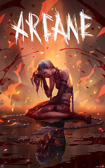 Arcane, tek0x, jinx, netflix, anime HD phone wallpaper