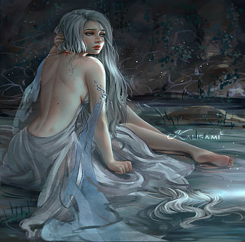 Fantasy Girl, Girl, Art, Luminos, Blonde, Fantasy HD wallpaper