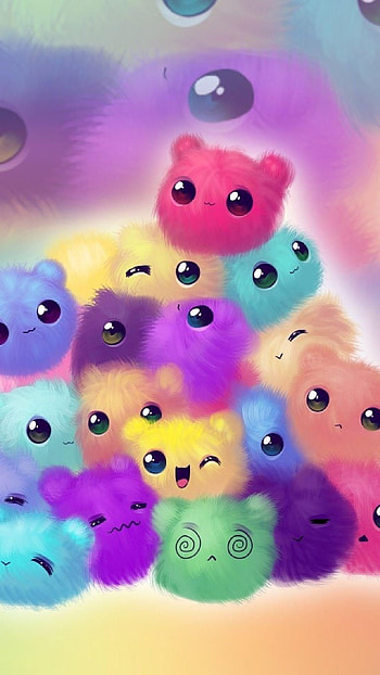 Cute, Colorful, Cartoon HD phone wallpaper