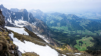 Nature, Stones, Mountains, Snow, Rocks, Snow Covered, Snowbound, Slope HD wallpaper