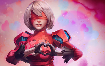 Anime Valentine, anime, anime-girls, love, artwork, artstation HD wallpaper