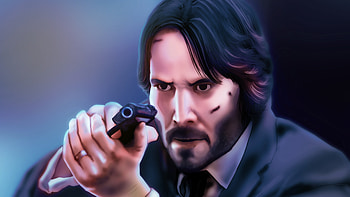 Keanu Reeves John Wick Art, keanu-reeves, john-wick, artwork, digital-art, deviantart, artist HD wallpaper