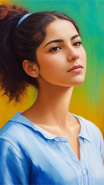 oil painting, portrait HD phone wallpaper