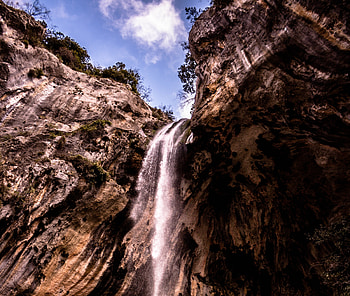 Waterfall, outdoor, nature HD wallpaper