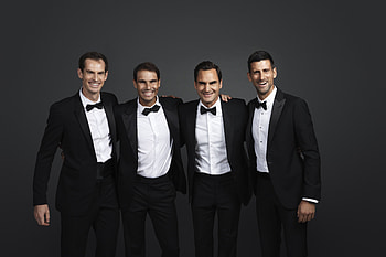 Iconic Tennis Legends: Ultra of Murray, Nadal, Federer, and Djokovic, tennis, Andy Murray, Roger Federer, Novak Djokovic HD wallpaper