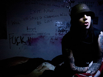 MARILYN MANSON industrial metal rock heavy shock gothic glam te | | 180574 | UP HD wallpaper
