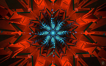 Abstract, Pattern, Fractal, Symmetry, Shards, Smithereens HD wallpaper