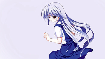Anime, Sit, Girl, Hair, Long Haired, Long-Haired HD wallpaper