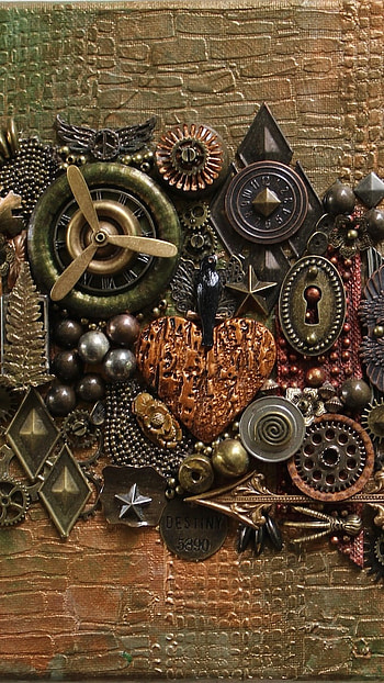 Assemblage, Artful, Metallic Art HD phone wallpaper