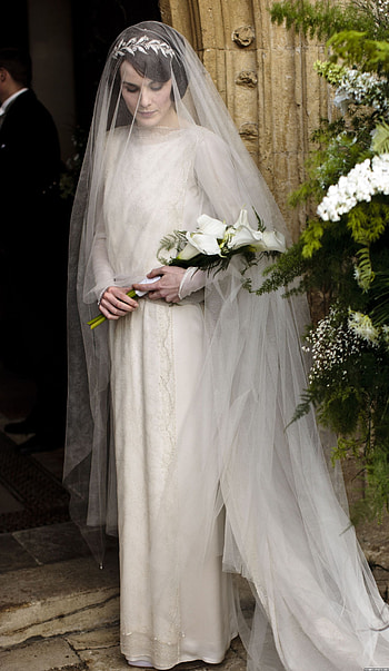 Michelle Dockery, Lady Mary Crawley, Downton Abbey, Wedding HD phone wallpaper
