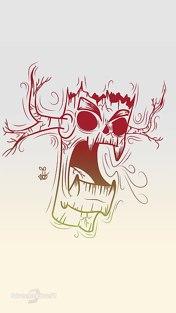 TRONK2, angry, artistic, drawing HD phone wallpaper