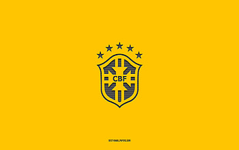 Brazil Football, soccer, cbf, logo, brasil, emblem, crest, football HD wallpaper