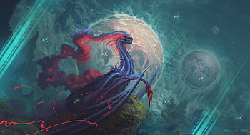 Drgaon Traditional Art , dragon, artist, artwork, digital-art, deviantart HD wallpaper