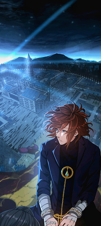 Arthur Leywin, redhead, sky, Sylvie, graph, blue, chains, captured, flying, Arthur_Lywin, leaving HD phone wallpaper