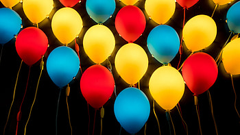 LED, Balloons HD wallpaper