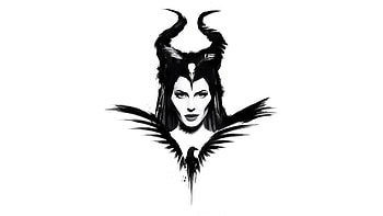 Maleficent Mistress Of Evil Poster , maleficent, maleficent-mistress-of-evil, 2019-movies, movies, monochrome, black-and-white HD wallpaper
