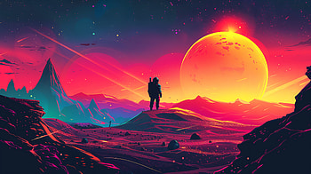 Sci-Fi Astronaut in : Cosmic Journey Awaits, Sci Fi, astronaut, space, landscape HD wallpaper