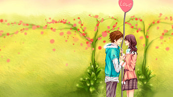 Cute couple HD wallpaper