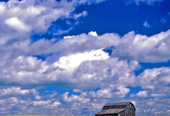 clouds, hut HD wallpaper