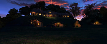 Lord of the Rings, Hobbit lifestyle, Beautiful sunset, Nature's wonders HD wallpaper