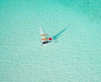 Water, Sea, View From Above, Transparent, Miscellanea, Miscellaneous, Boat HD wallpaper