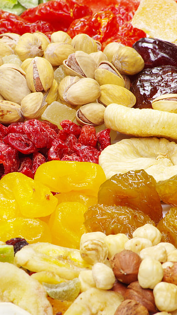 Dried Fruits, Candied fruit, Nuts, Los Angeles HD phone wallpaper