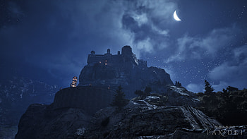 Pax Dei Night Castle, video game, Pax Dei HD wallpaper