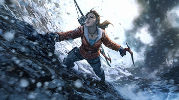 Video game, Tomb Raider, Mountain climbing HD wallpaper