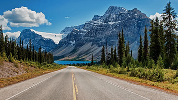 Landscape, Roads, Mountains HD wallpaper