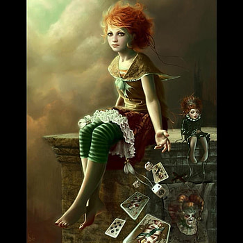 Do you want to play with me, girl, fantasy, pretty, beauty HD wallpaper