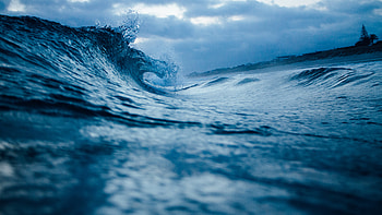 Surface of sea, sea wave HD wallpaper