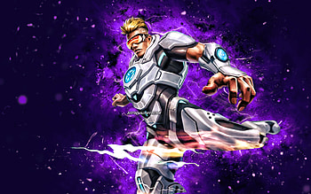 Bruno, , blue neon lights, Mobile Legends, creative, Legend Skin, Bruno Guide, Bruno Mobile Legends HD wallpaper