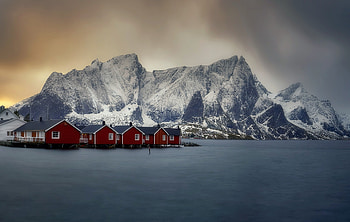 Port Sea, Port, Nature, mountain, Sea HD wallpaper