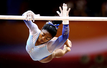 Simone Biles, Gymnastics champion, World championships, Unyielding determination HD wallpaper
