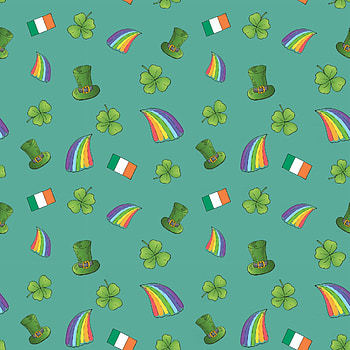 St. Patrick's Day seamless pattern, Hand-drawn doodles, Irish symbols, Luck HD phone wallpaper