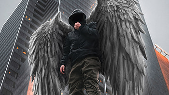 Hoodie Boy Angel , hoodie, angel, artist, artwork, digital-art HD wallpaper