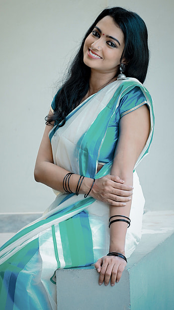 Sajan mala, saree lover, actress HD phone wallpaper