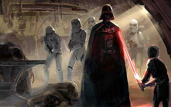 Artwork Concept Art Dark Side Darth Vader Lightsabers Sith Star Wars ... HD wallpaper