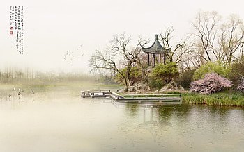 Landscape, Water, Asia, Lakes HD wallpaper