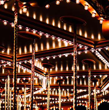 Miscellanea, Miscellaneous, Backlight, Illumination, Lighting, Light Bulbs, Carousel, Merry-Go-Round HD phone wallpaper