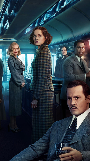 Murder on the Orient Express, Johnny Depp, Daisy Ridley, Penelope Cruz, Movie HD phone wallpaper
