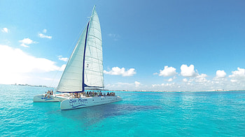 Isla Mujeres katamaran tour, Mittagessen und offener bar, Mexican paradise, Incredible sights HD wallpaper