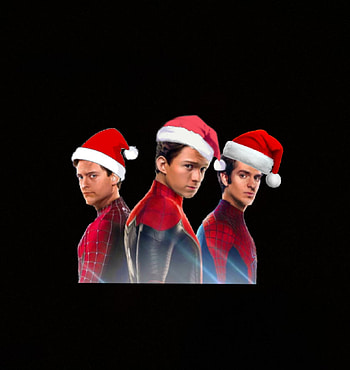 Spider-Man No Way Home, Christmas, octopus, andrew garfield, eroi, tobey maguire, electro, supereroi, tom Holland, heroes, sandman, goblin, cinema, spider, fun HD phone wallpaper