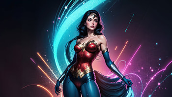 Wonder Woman Artful, wonder-woman, superheroes, ai, artwork, digital-art HD wallpaper