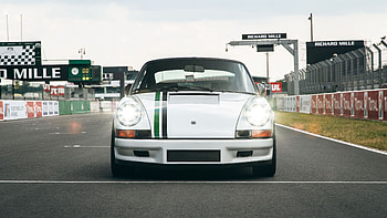 911 Classic Clubsport, Le Mans HD wallpaper